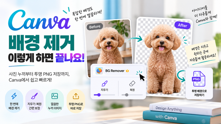 Canva 배경 제거 사용법